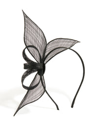 Black Small Looped Fascinator - link has visual effect only