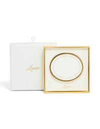 Waterproof Gold Plated Stainless Steel Cubic Zirconia Inlay Hinged Bangle - link has visual effect only