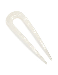 Cream Basic Acrylic Large Hair Pin - link has visual effect only