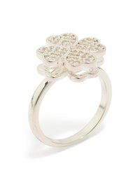 Waterproof Stainless Steel Spinning Clover Ring - link has visual effect only