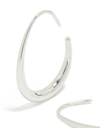 Waterproof Gold Plated Stainless Steel Egg Hoop Earrings 30 MM - link has visual effect only