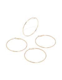 Gold Large Hoop Earrings 2-Pack - link has visual effect only