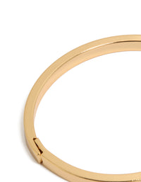 Featuring gold plated diamante circle inlay bangle with stones closure detail view - link has visual effect only