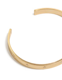 Featuring a celestial star diamante wrist cuff with gold plated detailing closure detail view - link has visual effect only