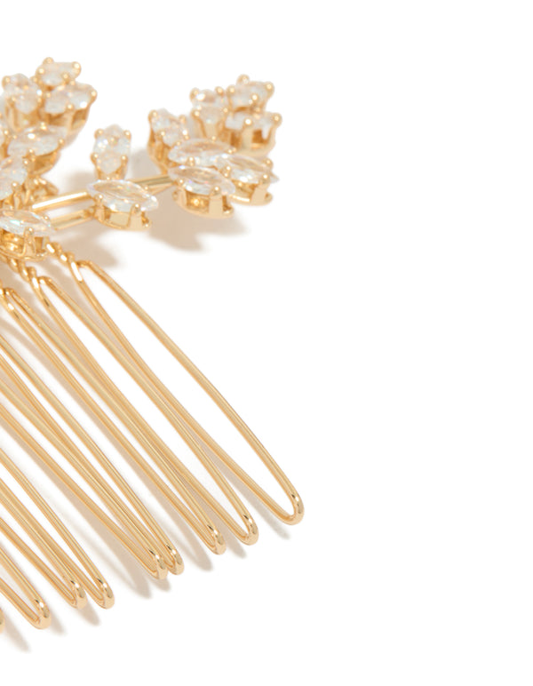 Gold Dainty Petal Comb