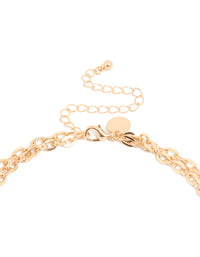 Gold Genuine Shell & Gold Discs Layered Necklace - link has visual effect only