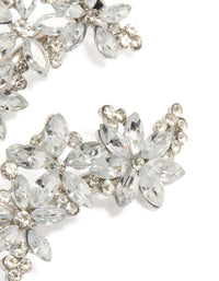 Designed with silver diamante clips flower design in a pack side view - link has visual effect only