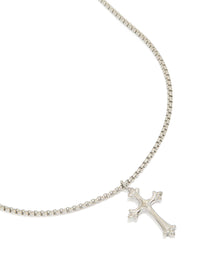 Mens Waterproof Stainless Steel Gothic Cross Necklace - link has visual effect only