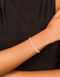 Rose Gold Plated Marquise Cubic Zirconia Bracelet - link has visual effect only