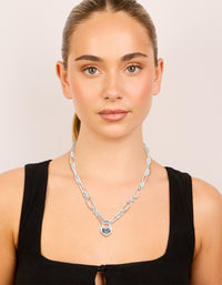 Waterproof Stainless Steel Bubble Heart Chunky Necklace - link has visual effect only