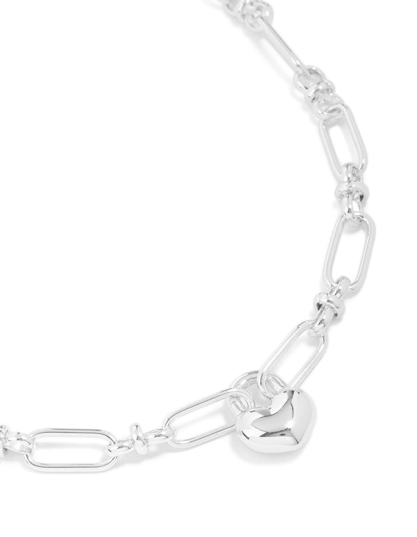 Waterproof Stainless Steel Bubble Heart Chunky Necklace