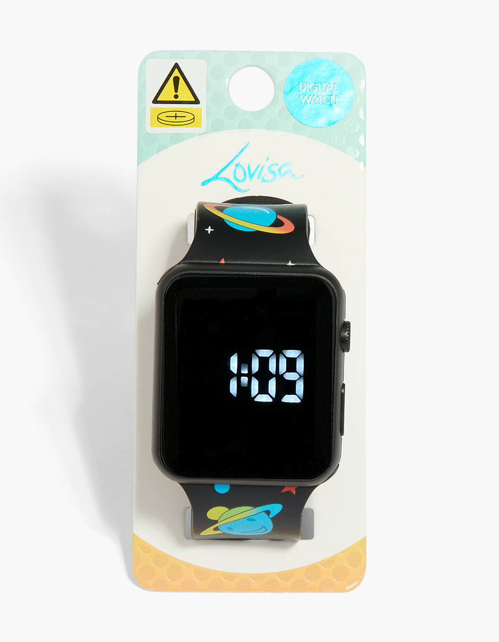 Kids Silver Astronomy Digital Watch