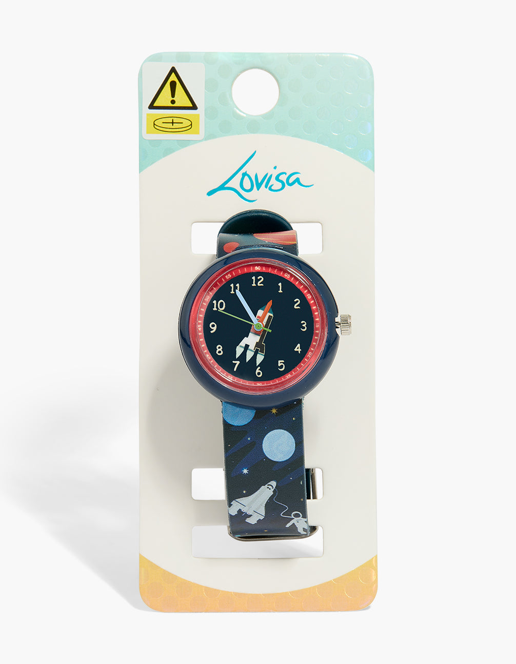 Kids Silver Space & Planet Watch