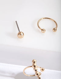 Gold Textured Ear Cuff Pack - link has visual effect only