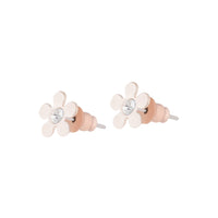 Rose Gold 70's Diamante Flower Stud Earrings - link has visual effect only