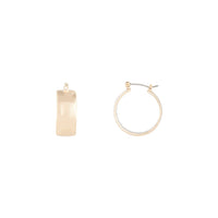 Gold Small Thick Hoop Earrings - link has visual effect only