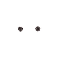 Solid Black Mini Knot Stud Earrings - link has visual effect only