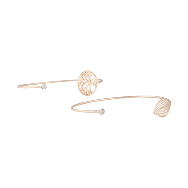 Gold Tree of Life Thin Open Cuff Pack