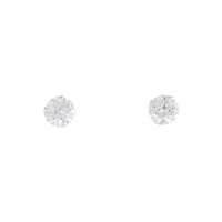 Sterling Silver Cubic Zirconia Stud - link has visual effect only