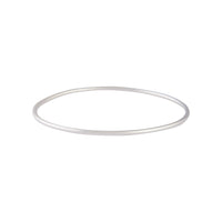 Sterling Silver Round Bangle - link has visual effect only