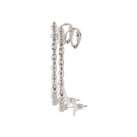 Diamante Double Flower Ear Cuff Pack - link has visual effect only