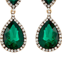 Emerald & Crystal Angelina Earrings - link has visual effect only
