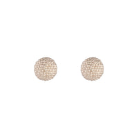 Rose Gold Texture Sparkle Ball Stud Earrings - link has visual effect only