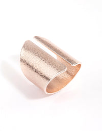 Rose Gold Open Shield Ring - link has visual effect only