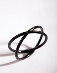 Coated Metal Crossover Ring - link has visual effect only
