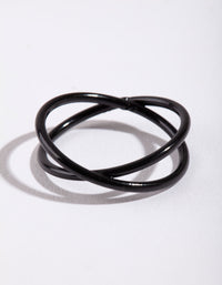Coated Metal Crossover Ring - link has visual effect only