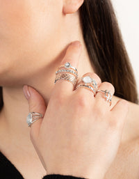 Silver Crosshatch Ring 8-Pack - link has visual effect only