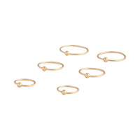 Gold Plated Sterling Silver Nose Ring Pack - link has visual effect only