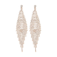 Rose Gold Chain Waterfall Earrings - link has visual effect only
