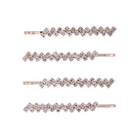 Rose Gold Diamante Zig Zag Pin Set - link has visual effect only