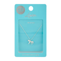 Sterling Silver Unicorn Pendant Necklace - link has visual effect only