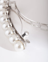 Silver Pearl Barrette Pack - link has visual effect only