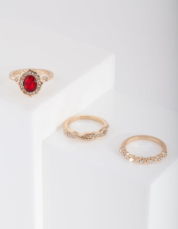 Gold Classic Engagement Ring Pack