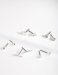 Silver Micro Snake Earring 5-Pack - link has visual effect only