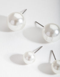Pearl Stud Earring Pack - link has visual effect only