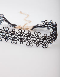 Black Lace Wide Choker - link has visual effect only