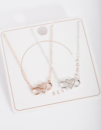 Mixed Metal Infinity Love Necklace - link has visual effect only