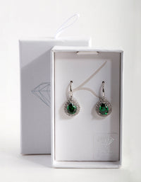 Emerald Pear Drop Earrings - link has visual effect only