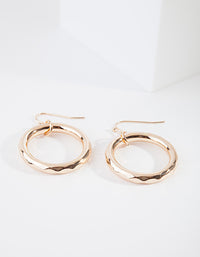 Gold Simple Tube Hoop Earrings - link has visual effect only