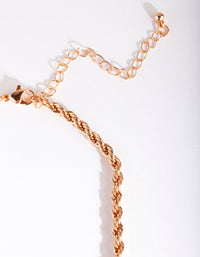 Gold Twist Rope Anklet - link has visual effect only