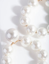 Gold Pearl Circle Earring - link has visual effect only