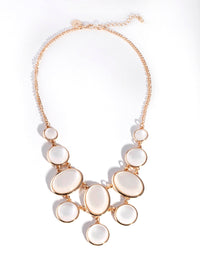 Gold Oval Catseye Necklace - link has visual effect only