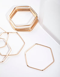Gold Hexagon Bracelet 10-Pack - link has visual effect only