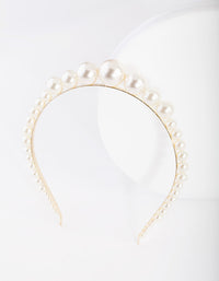 Pearl Grad Ball Headband - link has visual effect only