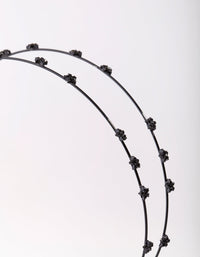 Matte Black Double Star Headband - link has visual effect only