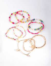 Gold Stretch Multi Bracelets - link has visual effect only